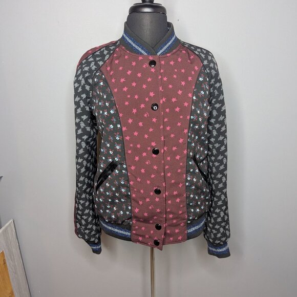 Coach Reversible Cloud Souvenir Jacket Snap Button Closure Women's Size Medium - Picture 8 of 16